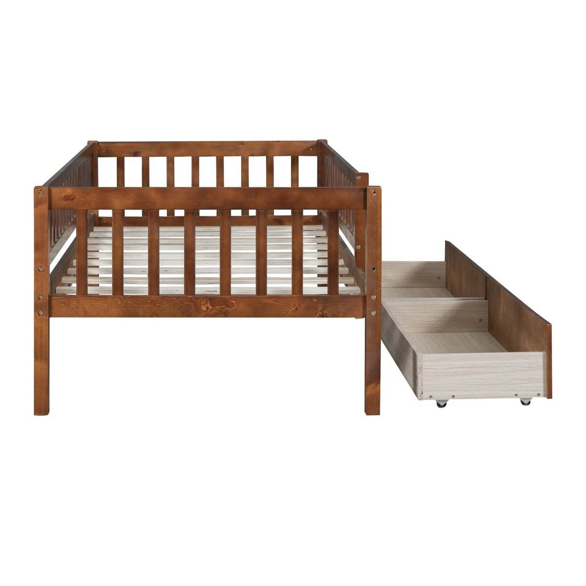 Twin Solid Wood Daybed With Two Spacious Drawers - Sleep Galleria