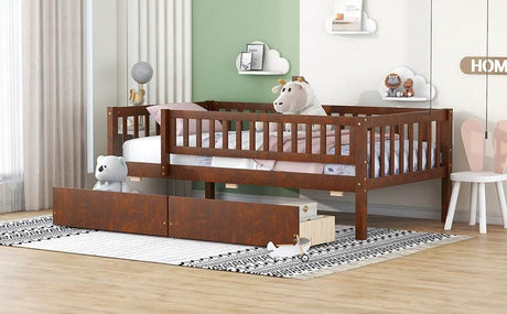Twin Solid Wood Daybed With Two Spacious Drawers - Sleep Galleria