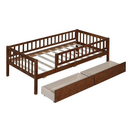 Twin Solid Wood Daybed With Two Spacious Drawers - Sleep Galleria