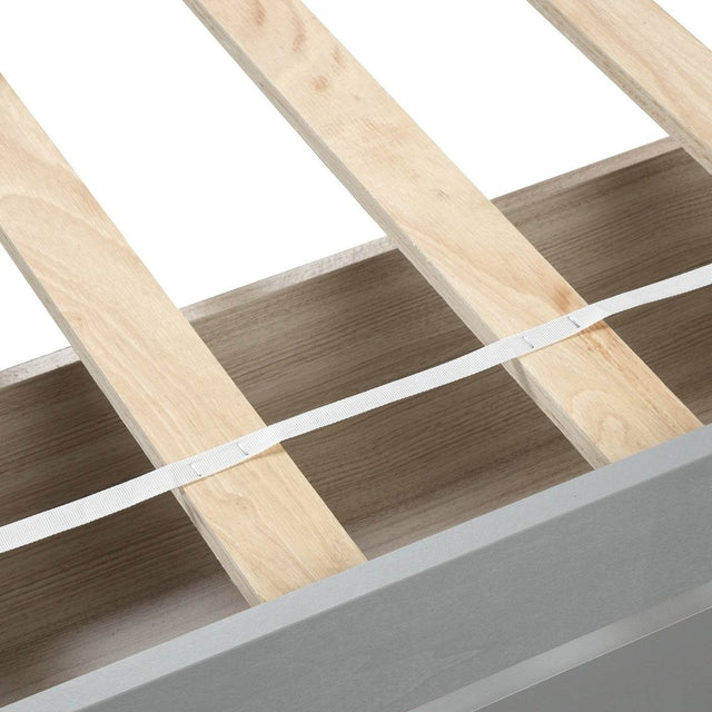 Twin Solid Wood Platform Bed Frame With Storage Drawers - Omega Lifestyles