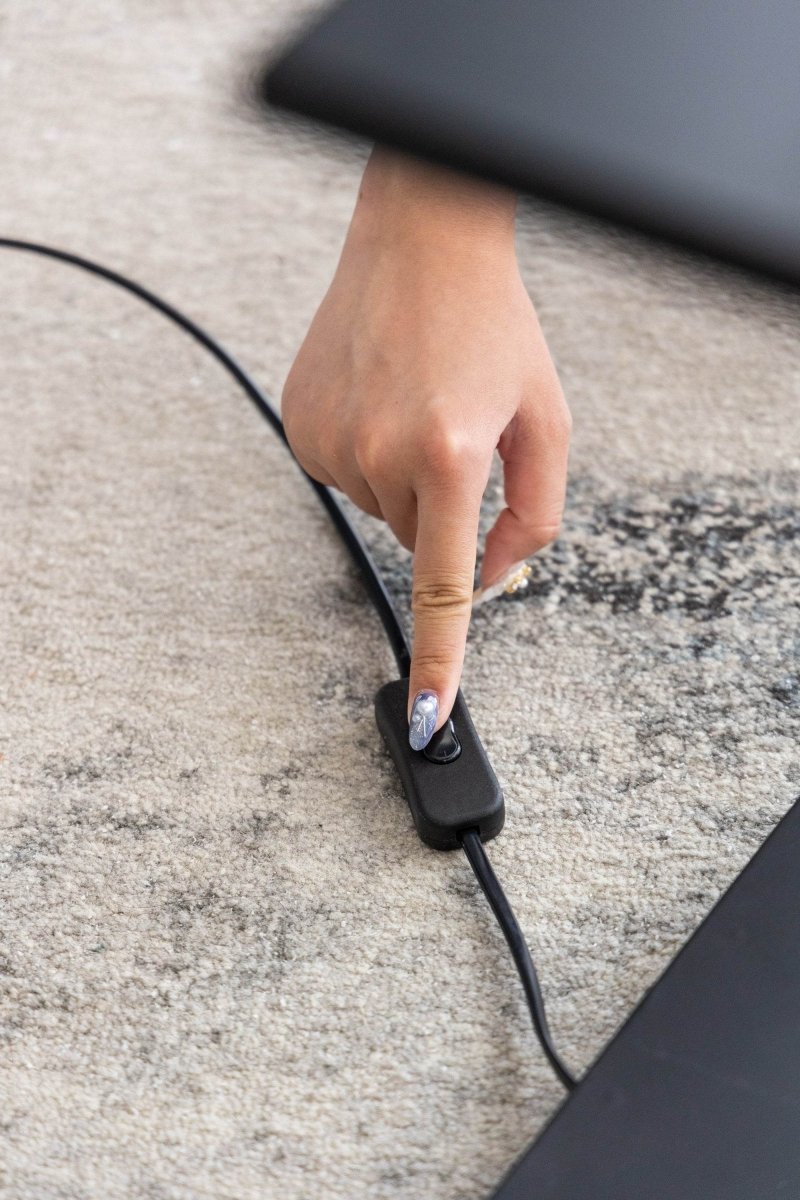 Two Tiered Vertical Iron Shelving Stand With Light - Sleep Galleria