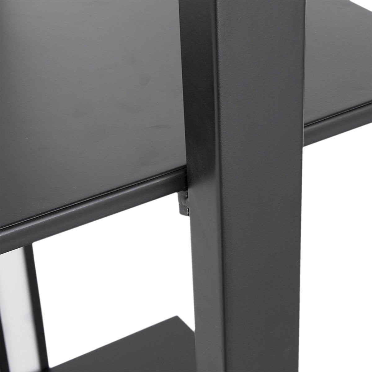 Two Tiered Vertical Iron Shelving Stand With Light - Sleep Galleria