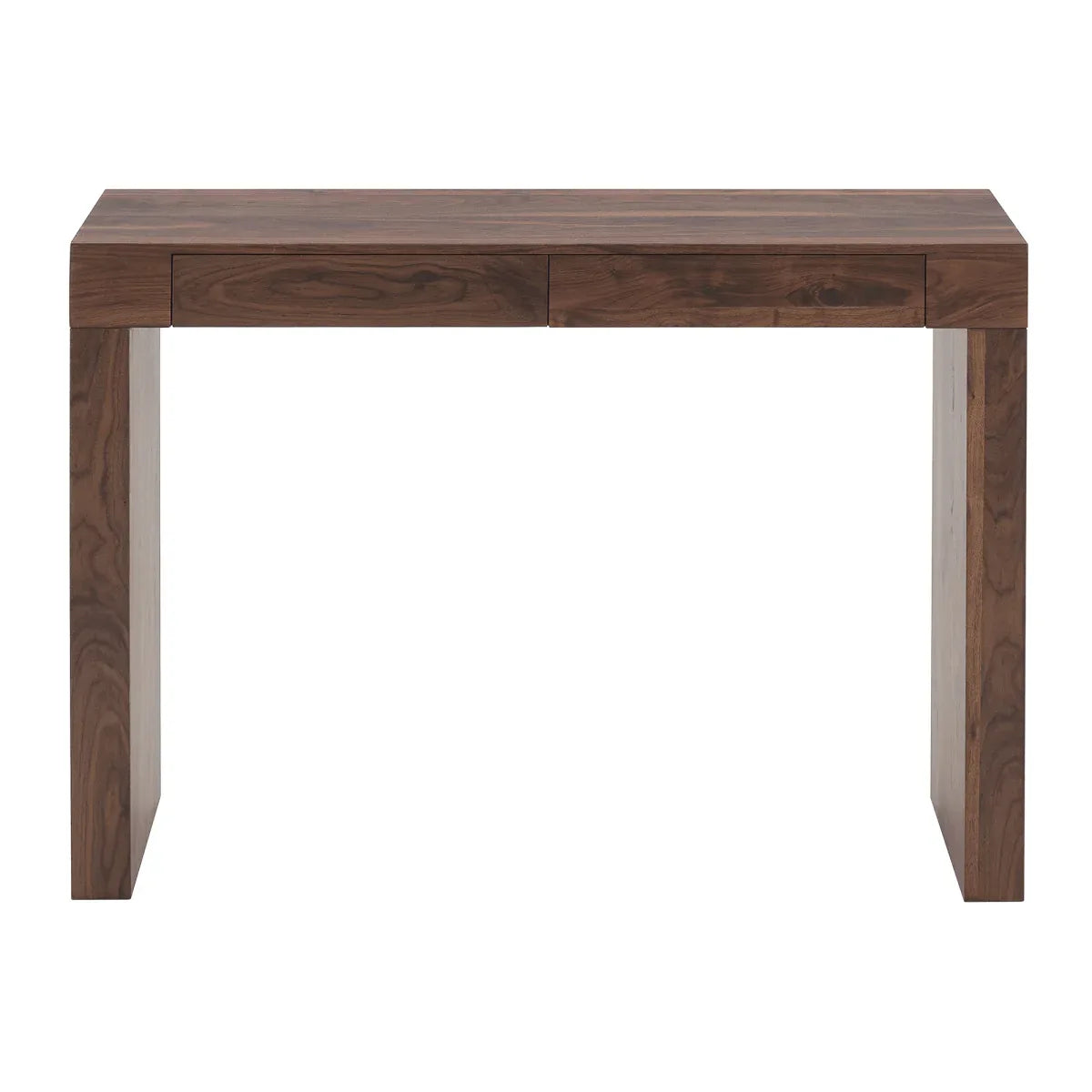 Walnut Grain MDF Bar Table With Storage Drawers - Omega Lifestyles