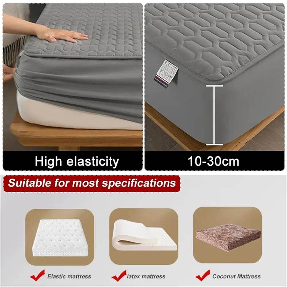 Waterproof Thickened Mattress Pad Protector Cover - Sleep Galleria