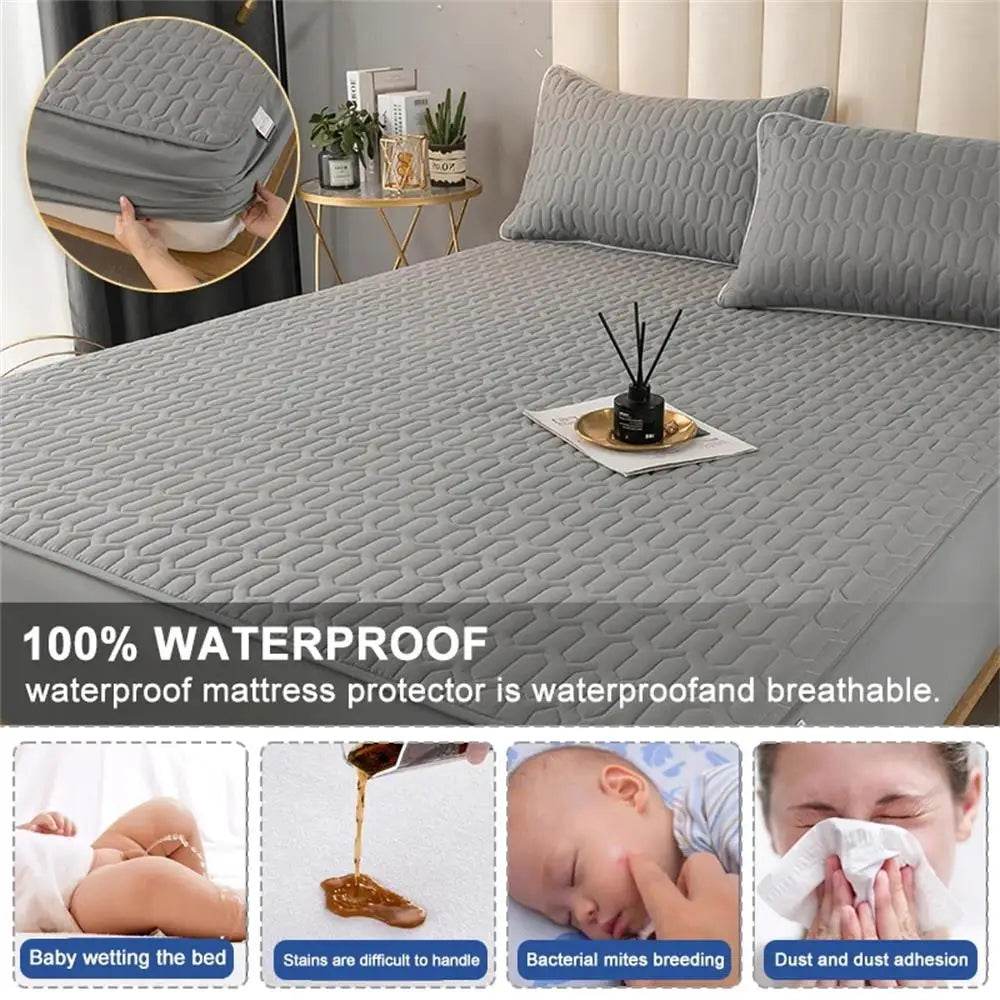 Waterproof Thickened Mattress Pad Protector Cover - Sleep Galleria