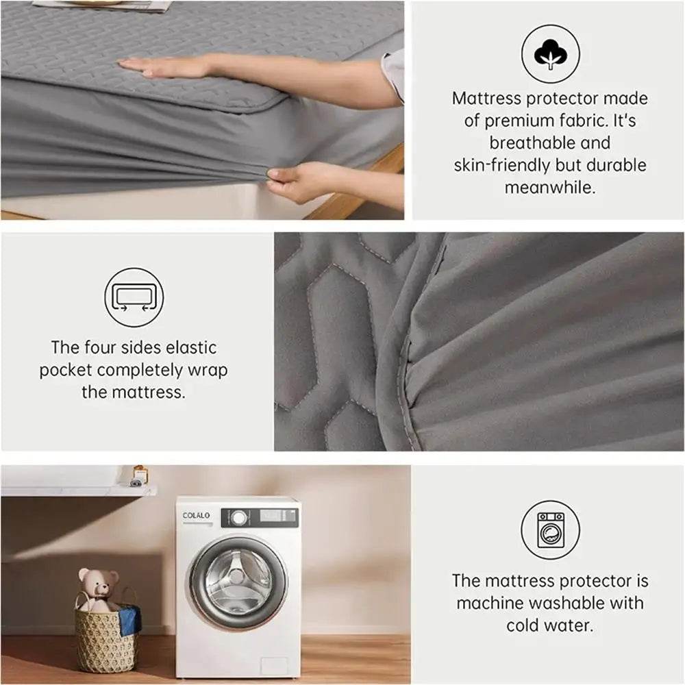 Waterproof Thickened Mattress Pad Protector Cover - Sleep Galleria