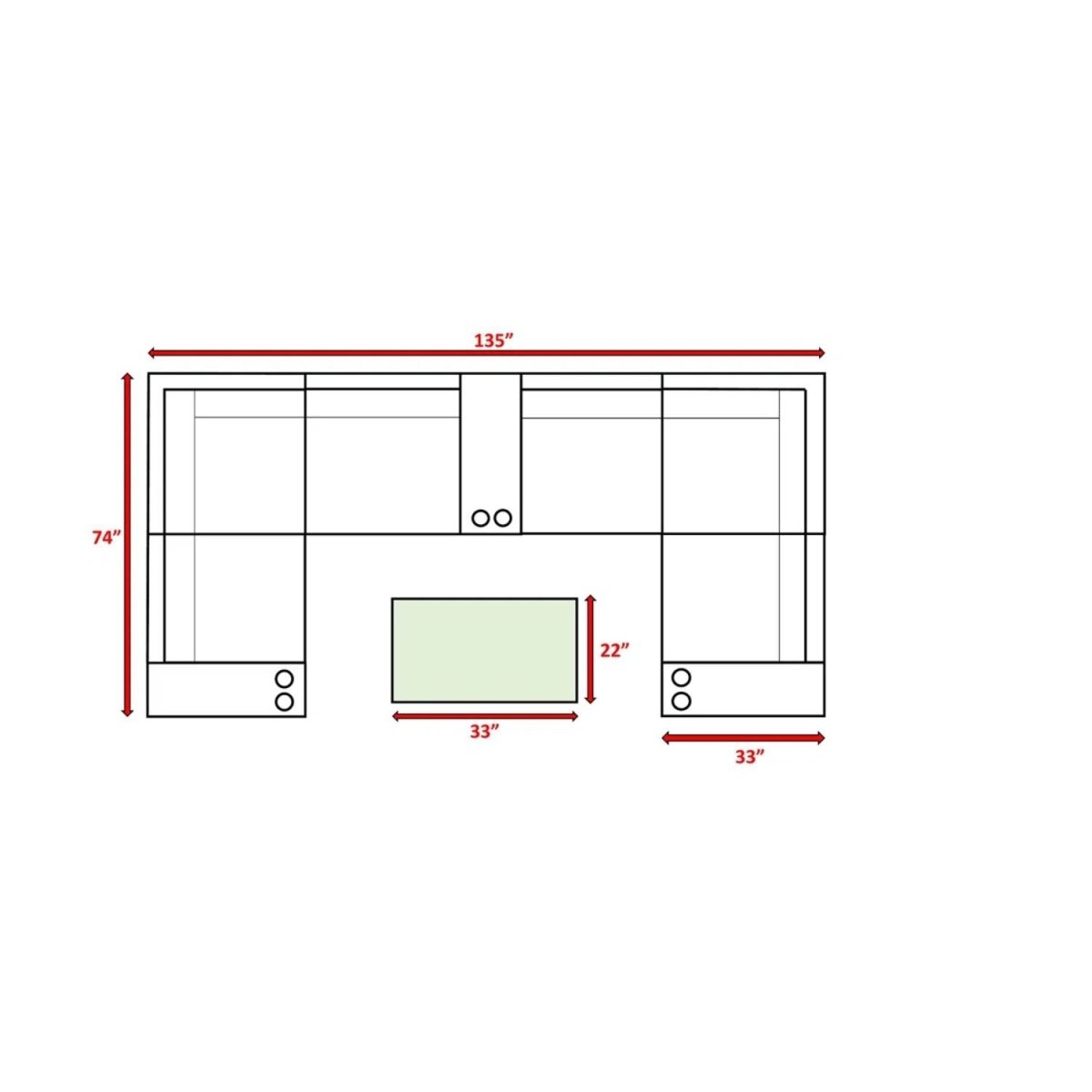 Winsford Weather - Resistant Outdoor Wicker Sectional Seating Group - Driftwood - Omega Lifestyles