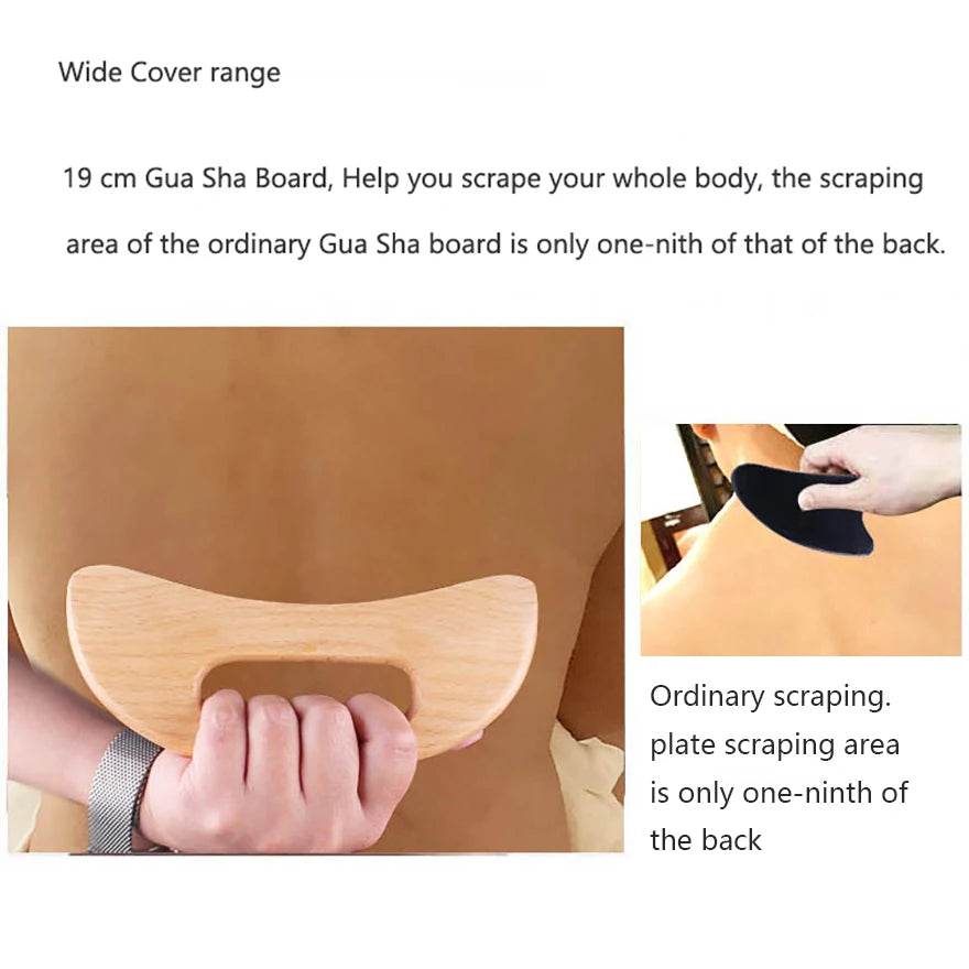 Wooden Beech Gua Sha Massage Scraping Tool - Sleep Galleria