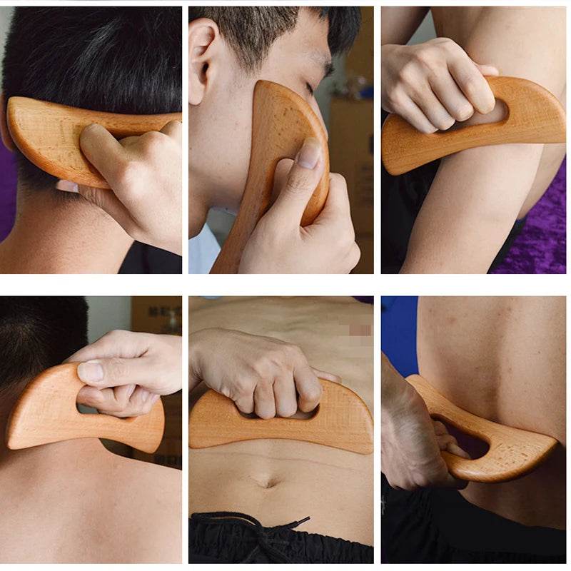 Wooden Beech Gua Sha Massage Scraping Tool - Sleep Galleria