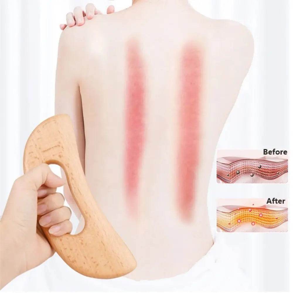 Wooden Beech Gua Sha Massage Scraping Tool - Sleep Galleria