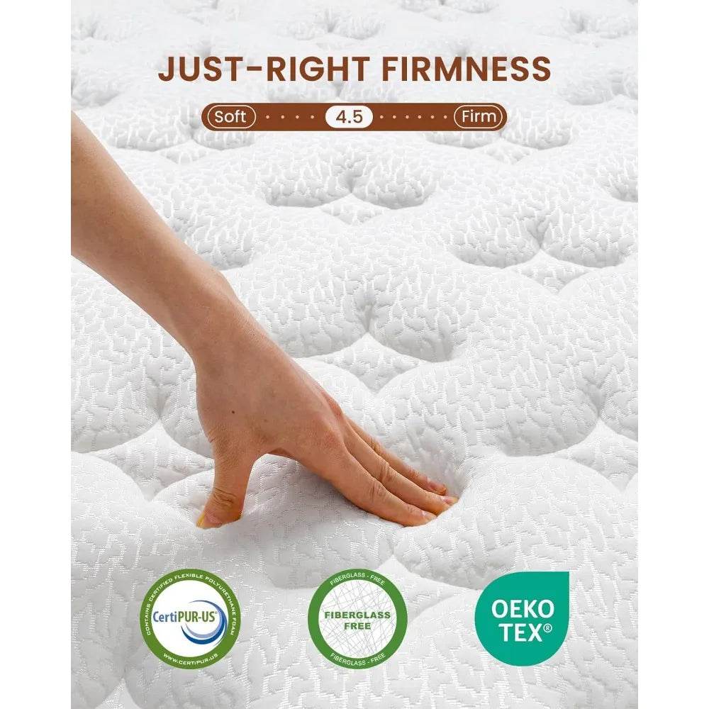 Soft 14-Inch Plush Euro Top Hybrid Mattress - Sleep Galleria