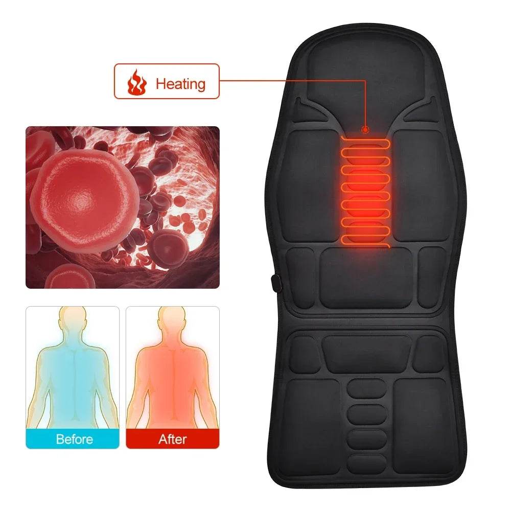 Vibrating Electric Full Body Portable Massage Cushion - Sleep Galleria