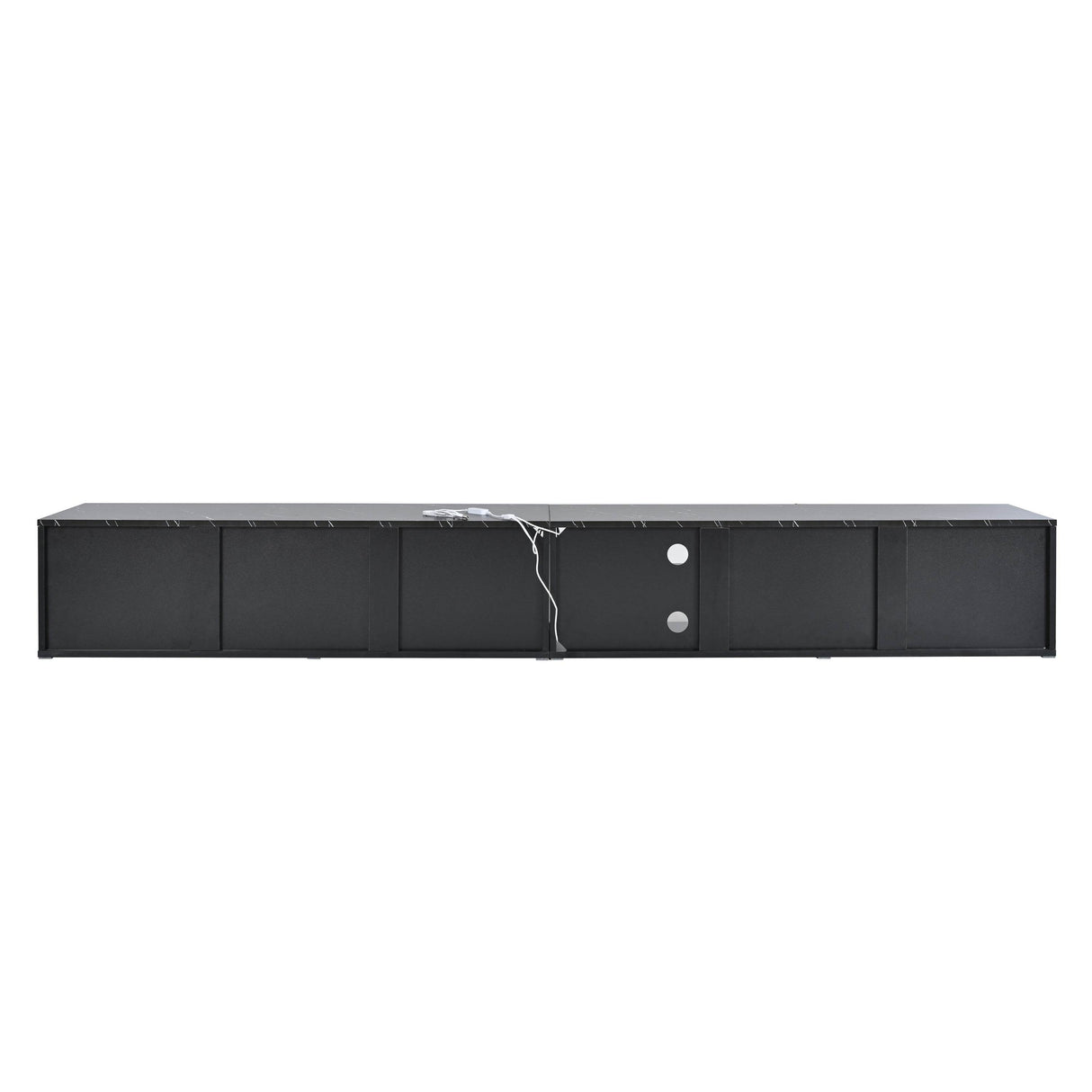 Modern APP Controlled LED Black Marble TV Stand - Sleep Galleria