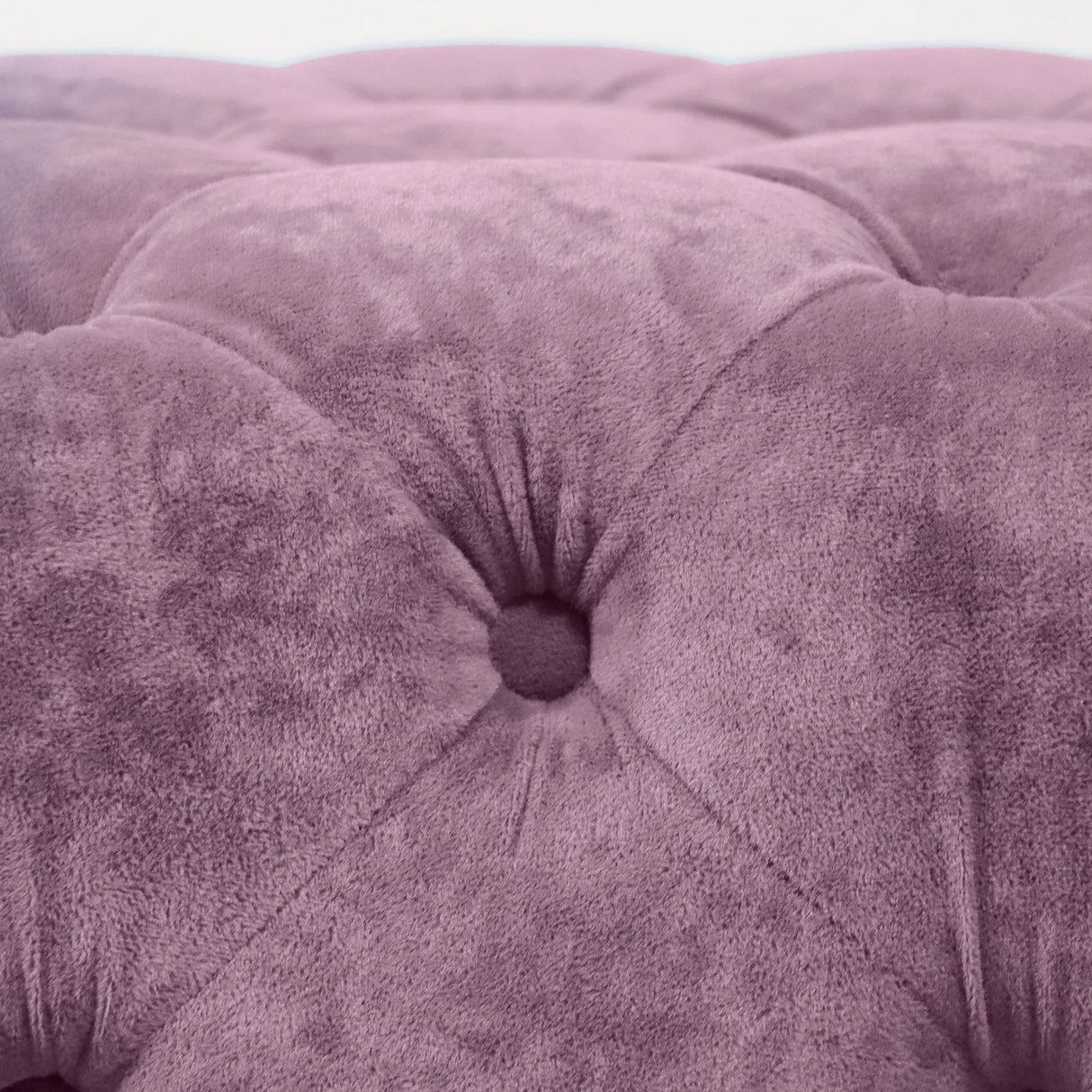 Purple Velvet Storage Ottoman Footstool With High-Density Foam - Omega Lifestyles