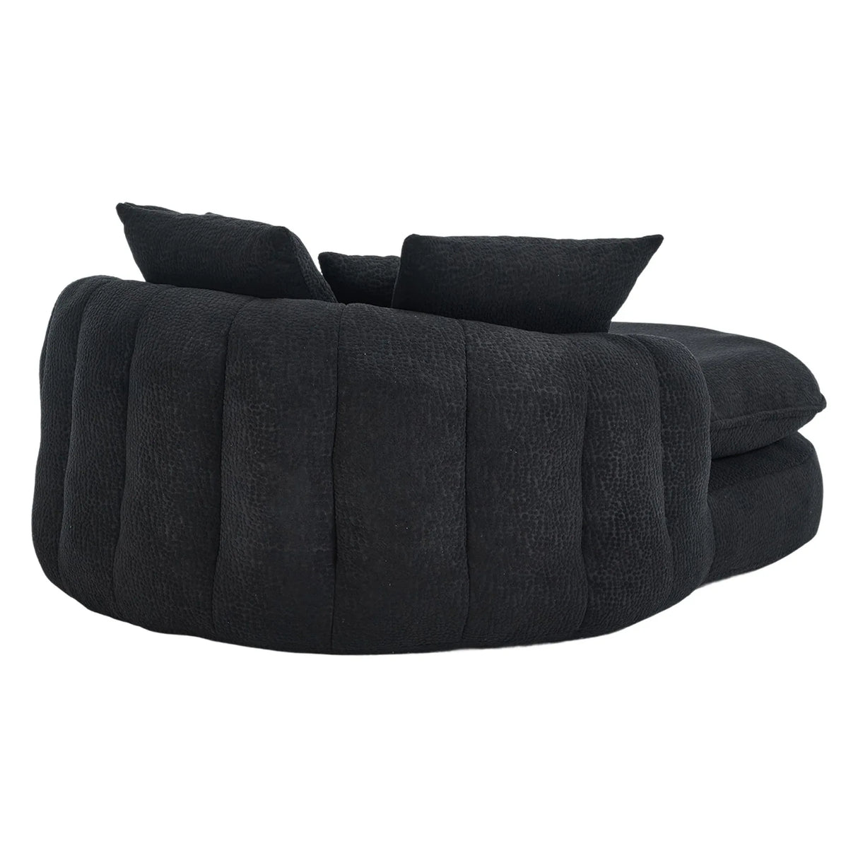 Oversized Chenille Memory Foam Bean Bag Sofa With Pillows - Omega Lifestyles