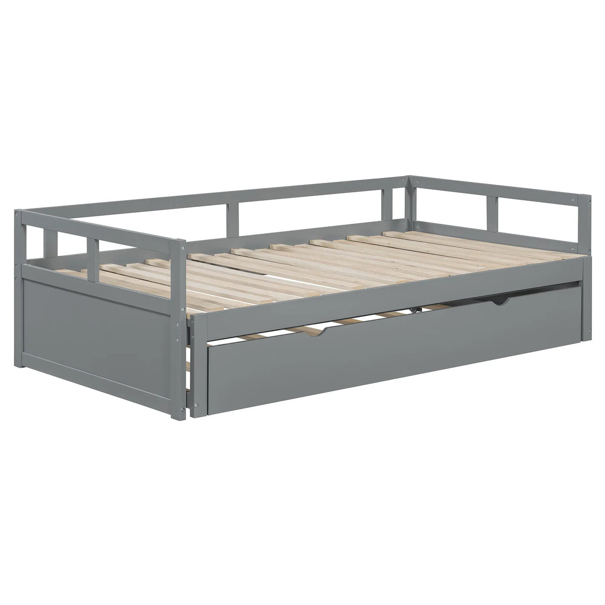 Twin Extending Solid Wood Daybed With Pull-Out Trundle - Omega Lifestyles