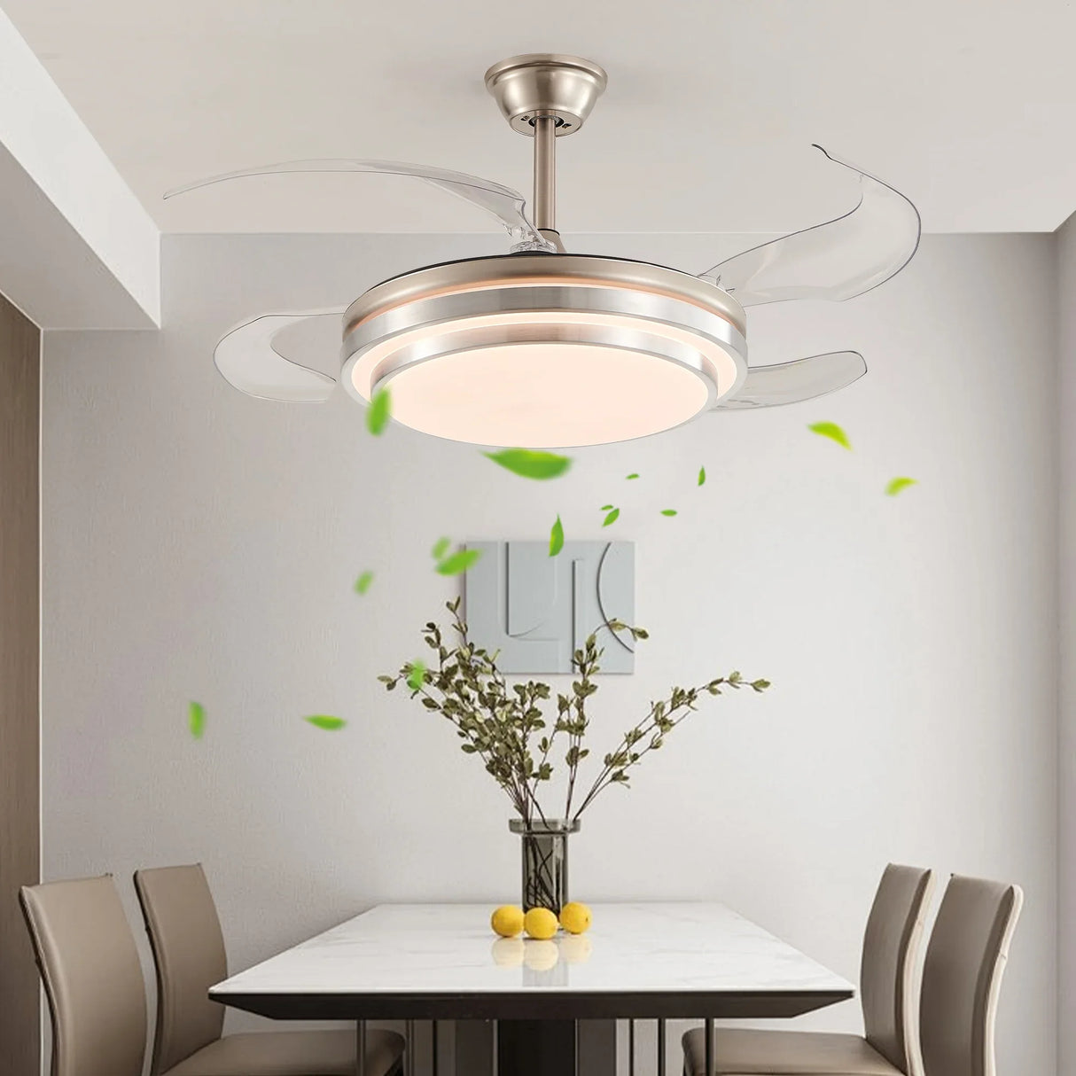 42-Inch Modern LED Ceiling Fan With Remote Control - Omega Lifestyles