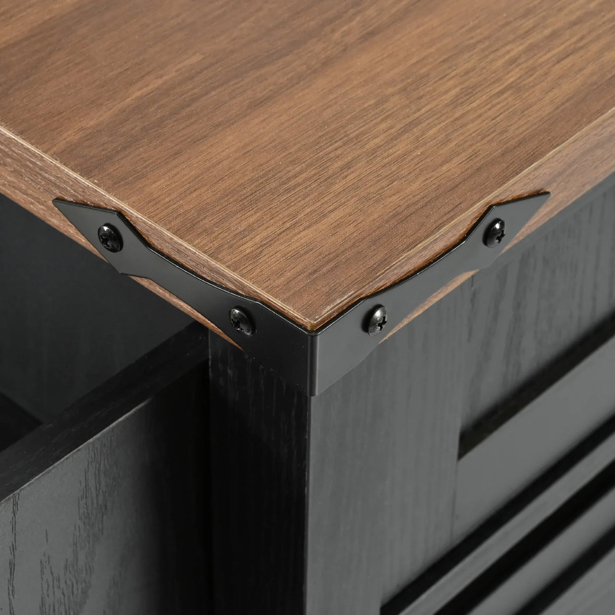 Farmhouse Kitchen Island Rolling Cart With Power Outlet - Omega Lifestyles