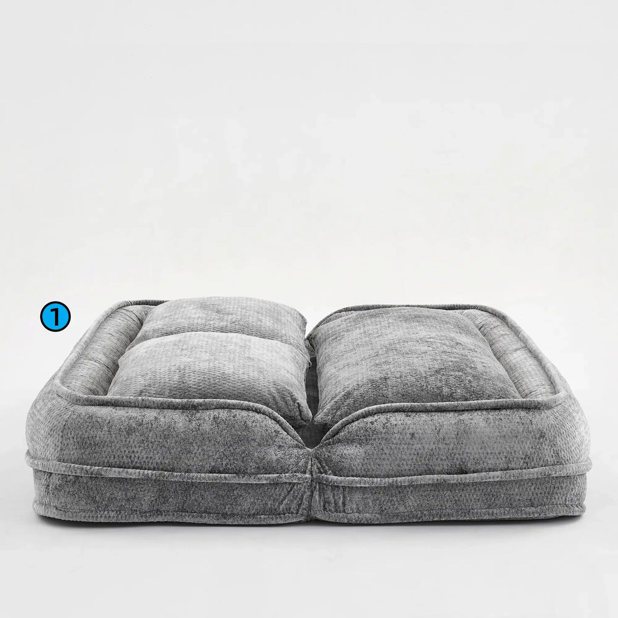 Medium-Soft Adjustable Loveseat Lazy Sofa With Chenille Upholstery - Omega Lifestyles