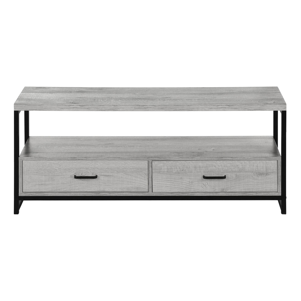 48-Inch Grey Laminate TV Stand With Storage Drawers - Sleep Galleria