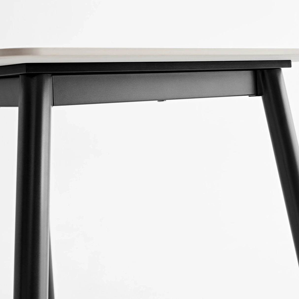 Modern Ceramic Tile Rectangular Dining Table With Metal Base - Omega Lifestyles