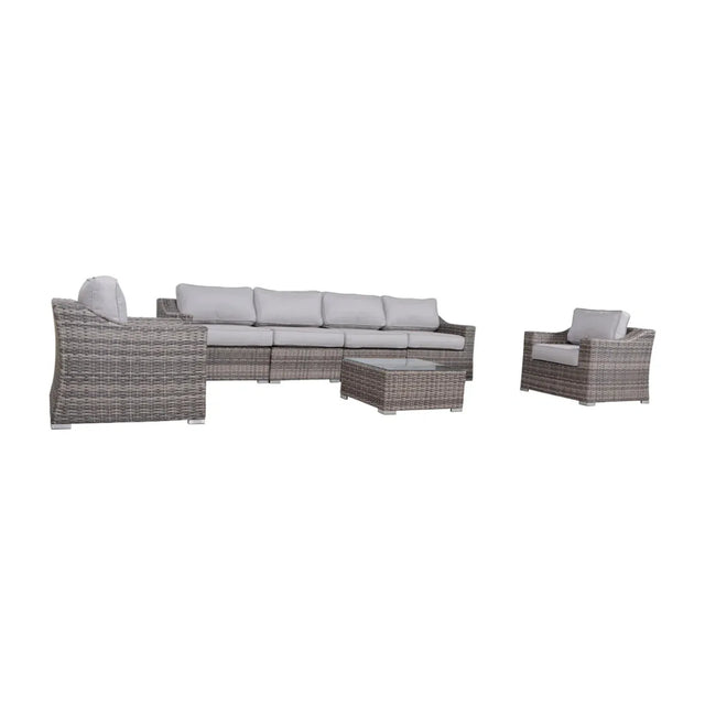 Fully Assembled Outdoor Wicker Seating Group With Cushions - Omega Lifestyles