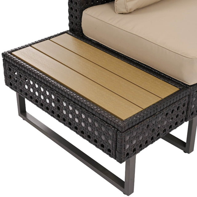 Diamond Weave Outdoor Sectional Furniture Set With Cushions - Omega Lifestyles