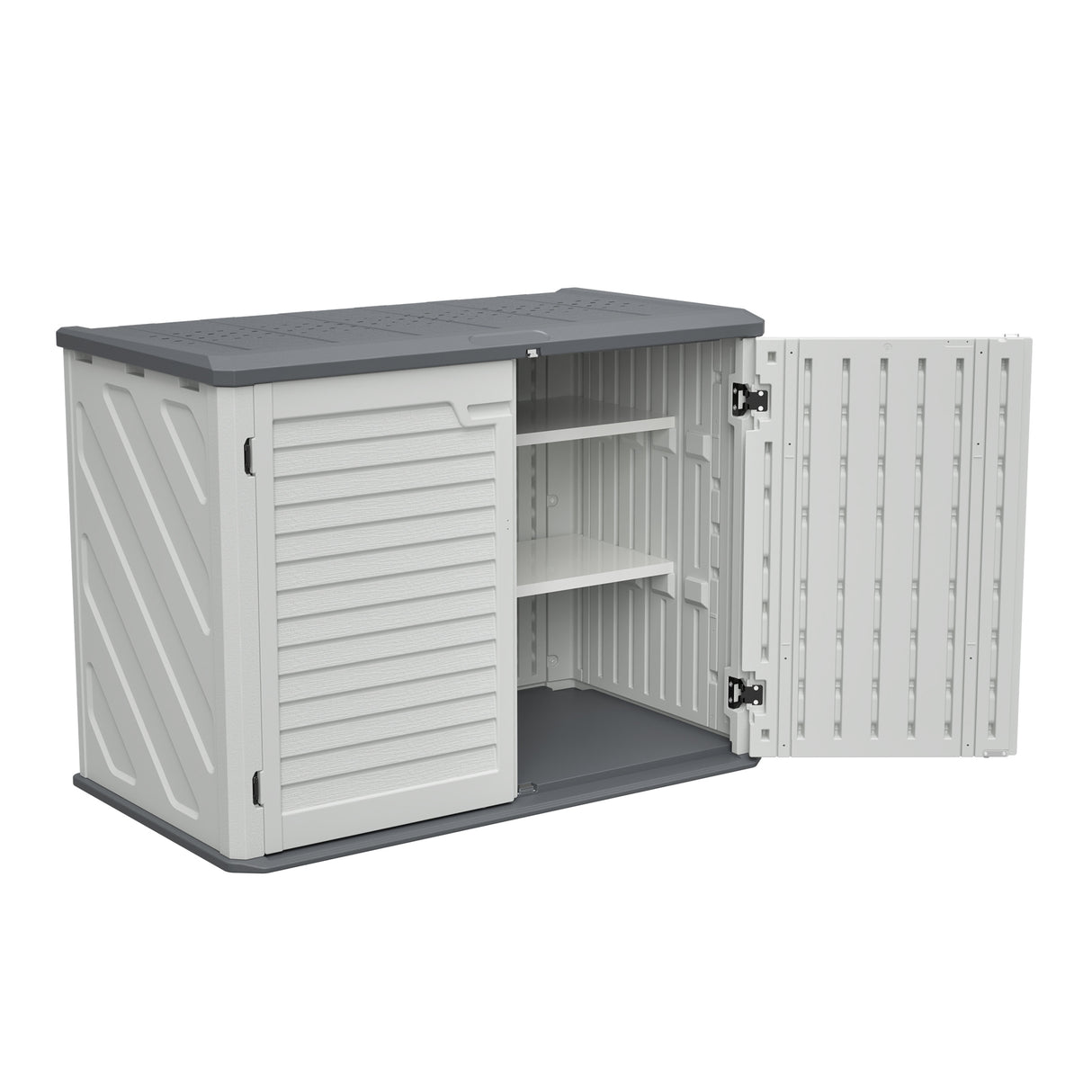 Weather-Resistant Lockable HDPE Plastic Outdoor Storage Shed
