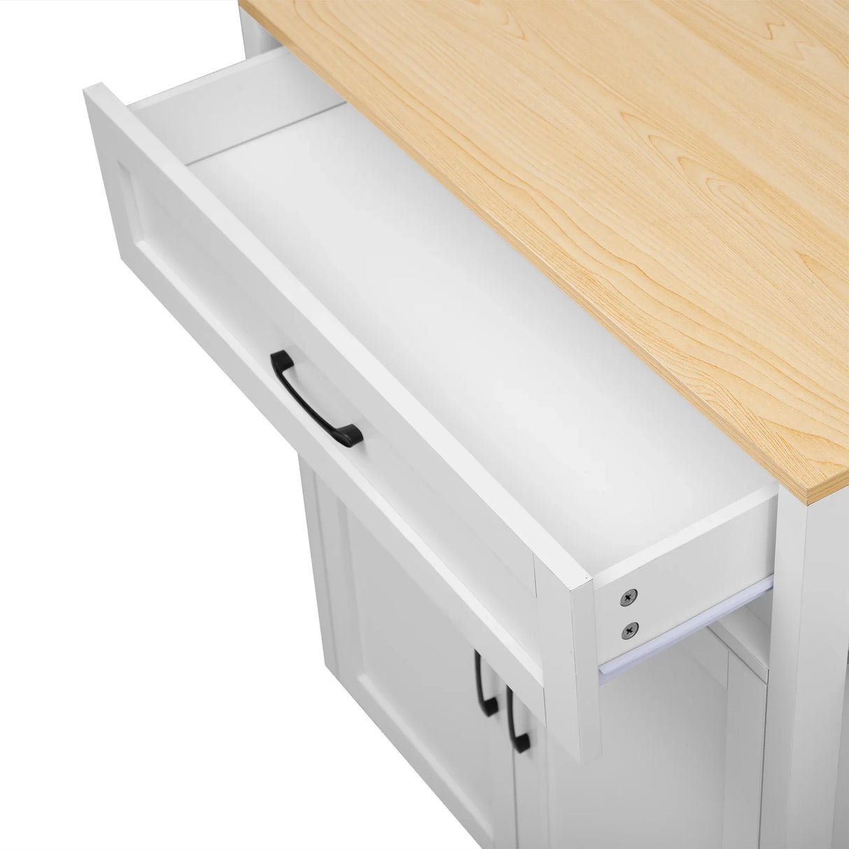 Extendable Kitchen Island With Dining Table Storage - Omega Lifestyles