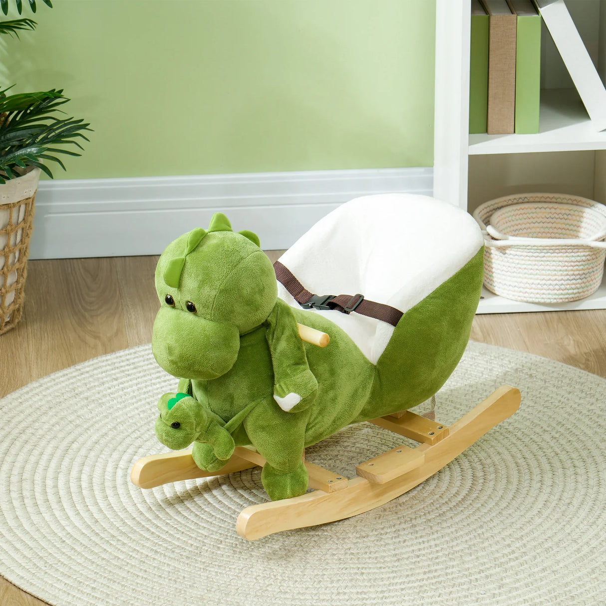 Toddler Plush Dinosaur Rocking Horse With Songs - Omega Lifestyles