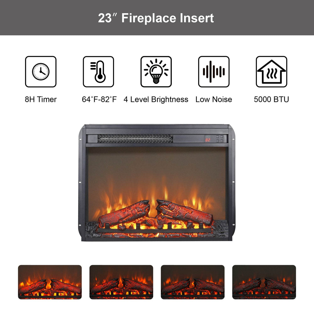 58-Inch Jasmine White Electric Fireplace TV Stand - Sleep Galleria