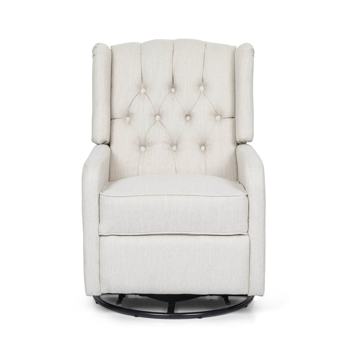 Classic Manual Recliner Chair With 360-Degree Swivel