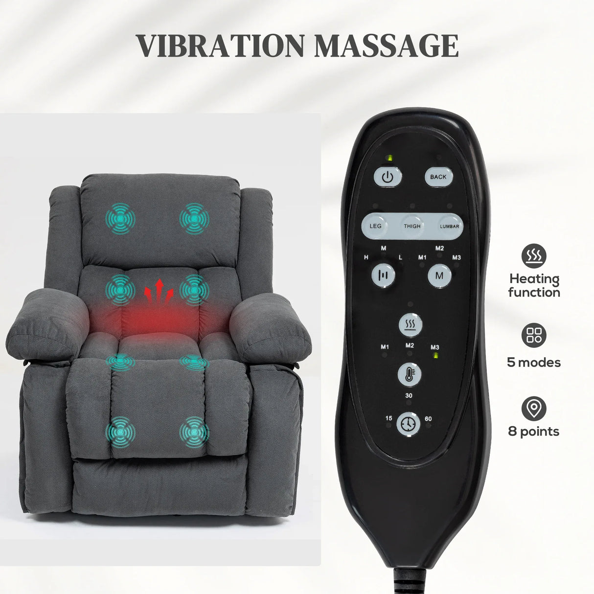 Electric Reclining Massage Chair With Vibration Massage - Omega Lifestyles