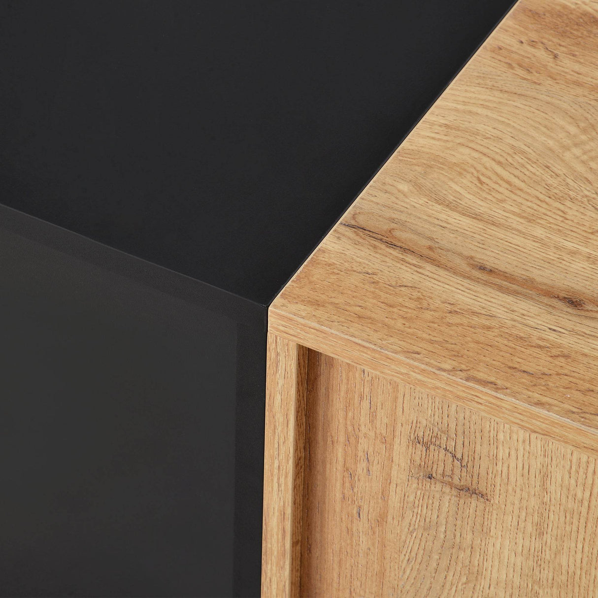 Modern Natural Wood MDF TV Stand Console - Sleep Galleria