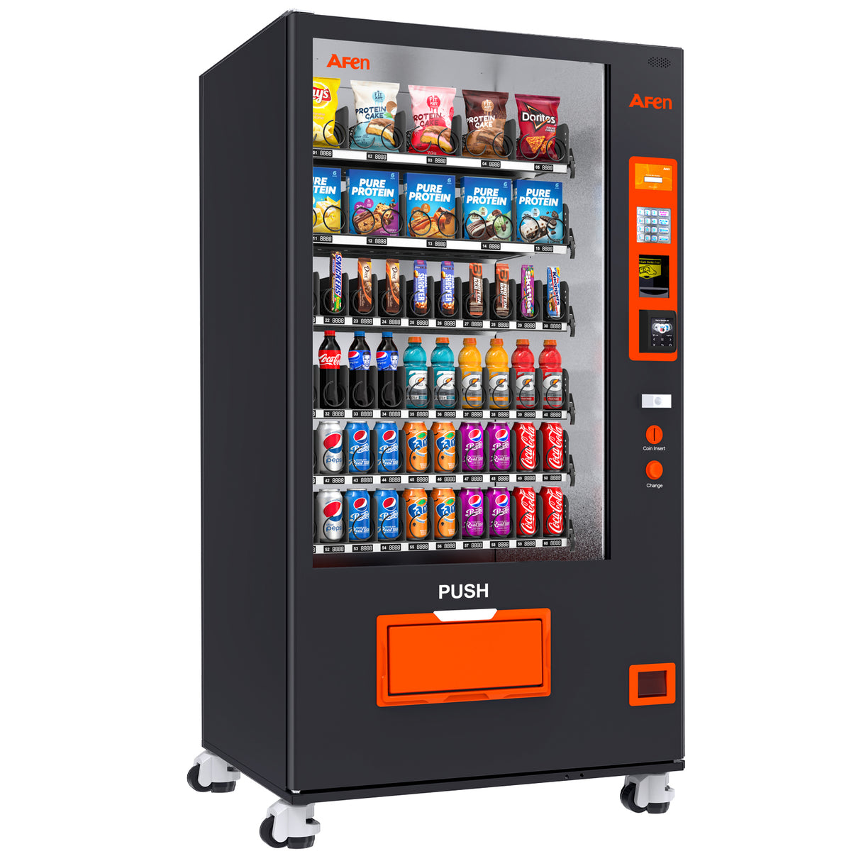 Large Refrigerated Snack And Drink Combo Vending Machine