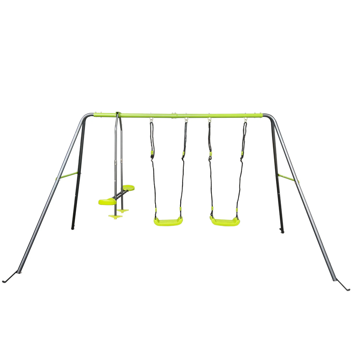 Metal Outdoor Kids Swing Set With Four Seats - Omega Lifestyles
