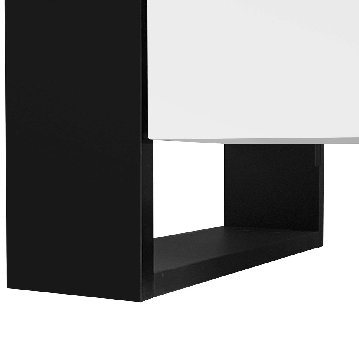 Modern White TV Stand With 34-Inch Electronic Fireplace - Sleep Galleria