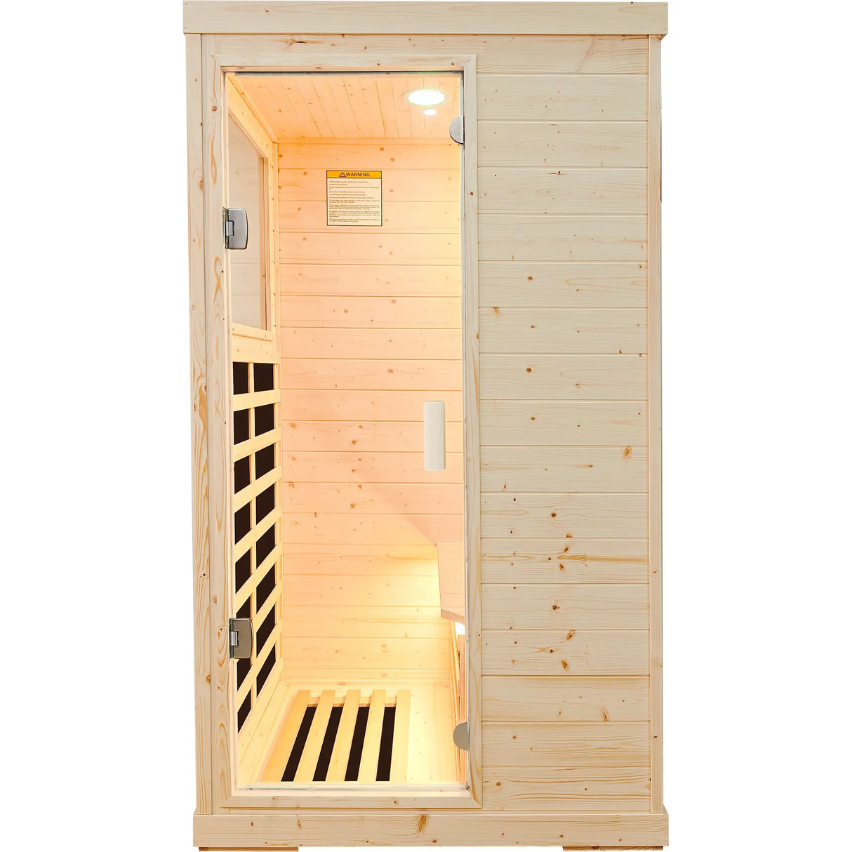 Single Person Spruce Wood Far Infrared Sauna - Omega Lifestyles