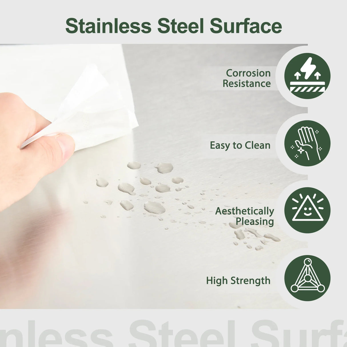 Outdoor Grill Cart Stainless Steel Top With Storage - Omega Lifestyles