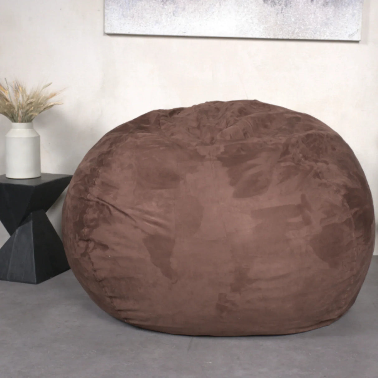 High-Density Shredded Foam Microsuede Bean Bag Chair - Omega Lifestyles