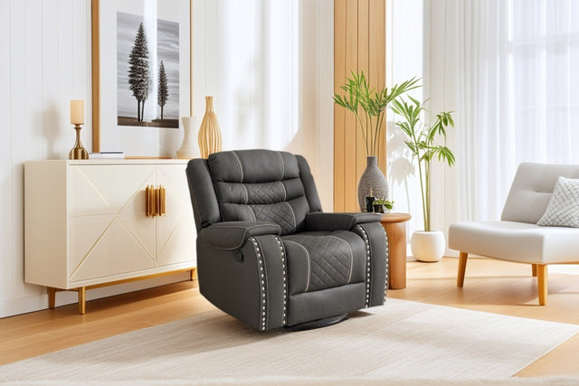 Microfiber Manual Recliner Chair With Comfortable Arms