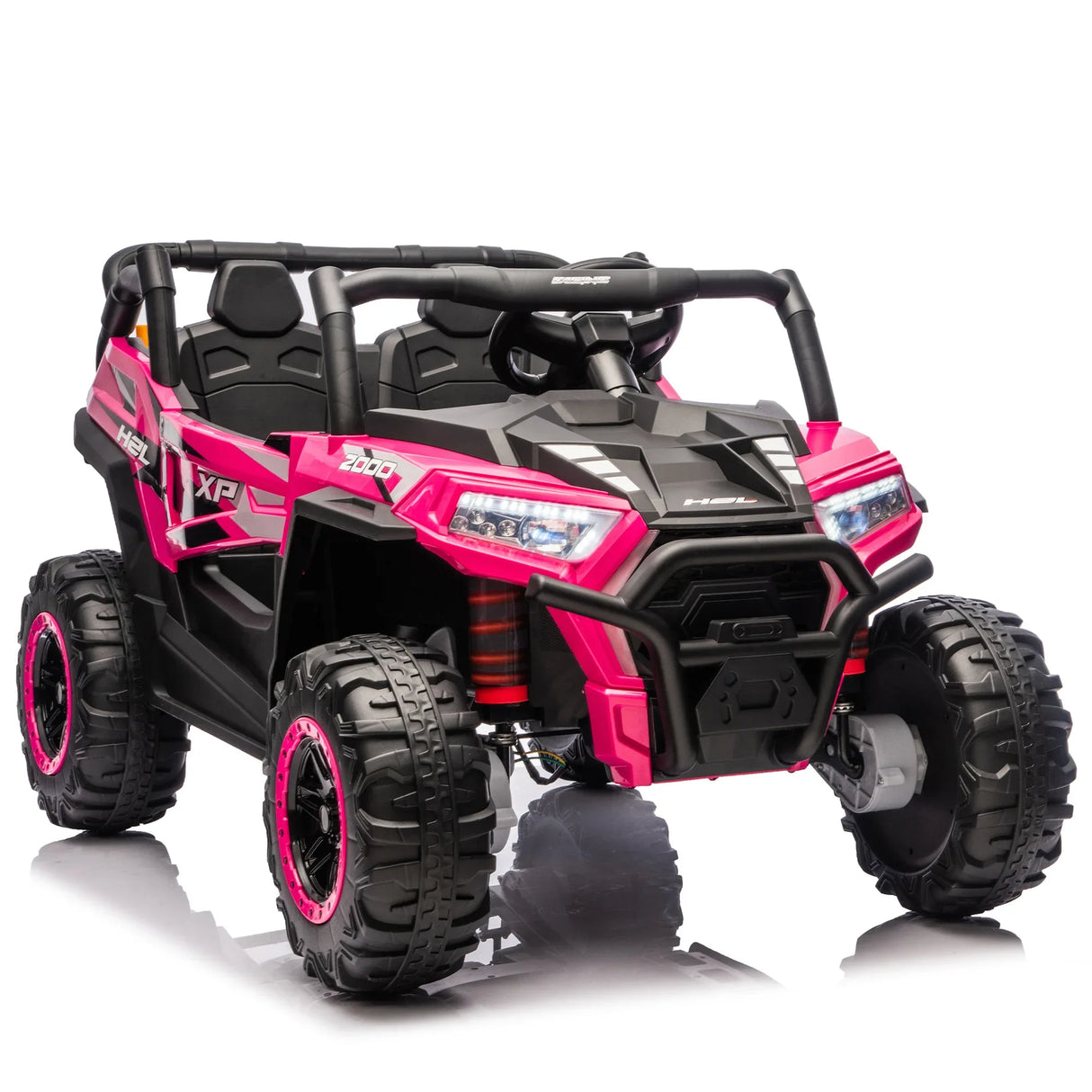 24V Dual-Seat Kids Ride-On UTV With Remote Control - Omega Lifestyles
