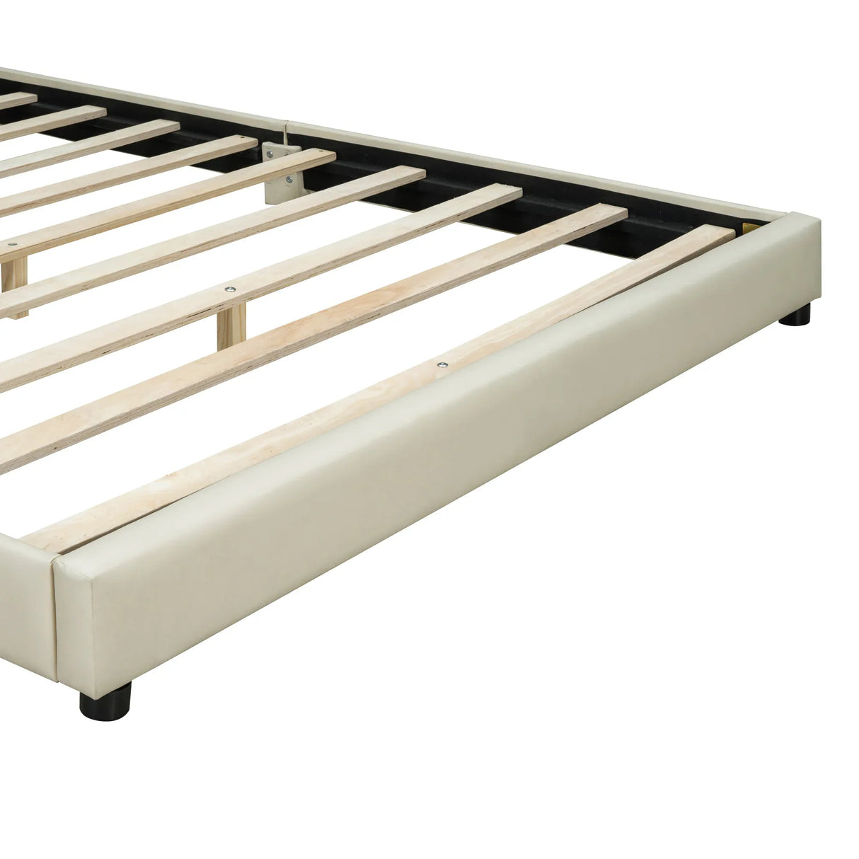 Queen Twin XL Upholstered PU Leather Platform Bed Set - Omega Lifestyles