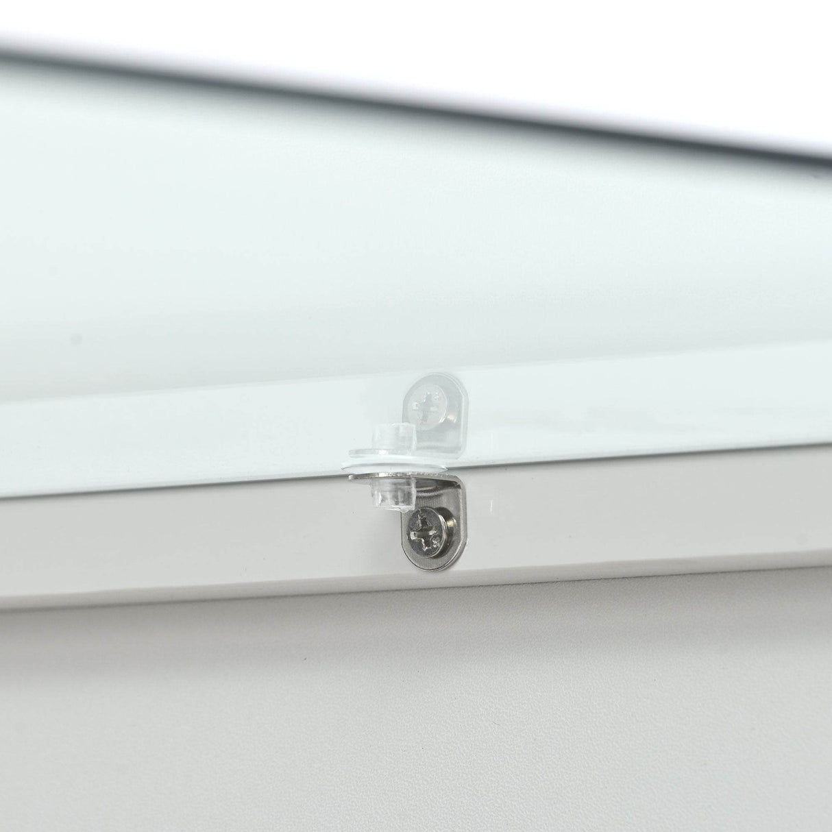 Modernist 2-Tier White Glass Top Coffee Table - Sleep Galleria