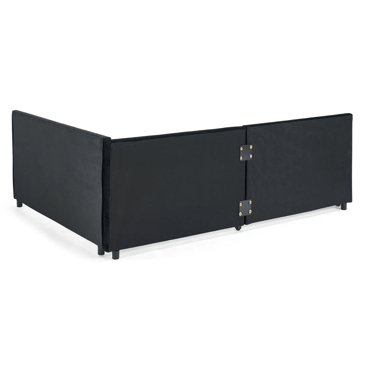 Full Size Velvet Upholstered Daybed With Trundle - Omega Lifestyles