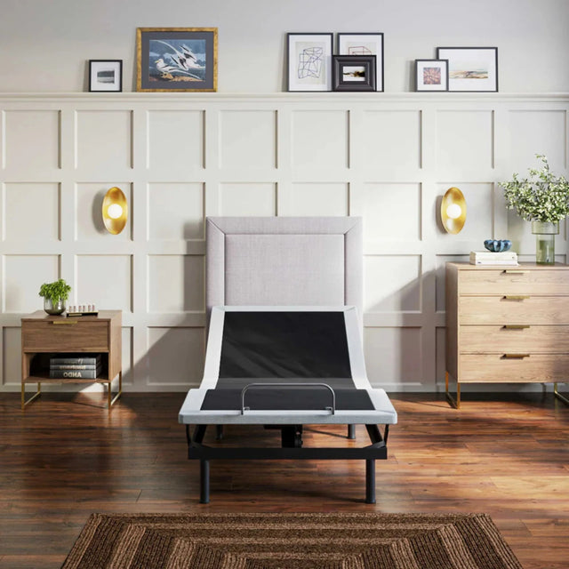 Twin Adjustable Steel Upholstered Bed Base With Remote - Omega Lifestyles