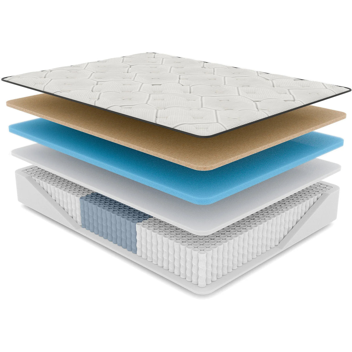 Queen Firm 14-Inch Copper Cooling Memory Foam Mattress - Omega Lifestyles