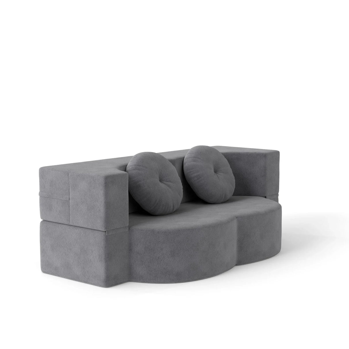 Convertible Plush Foam-Filled Soft Sleeper Sofa Bed With Pillows - Omega Lifestyles