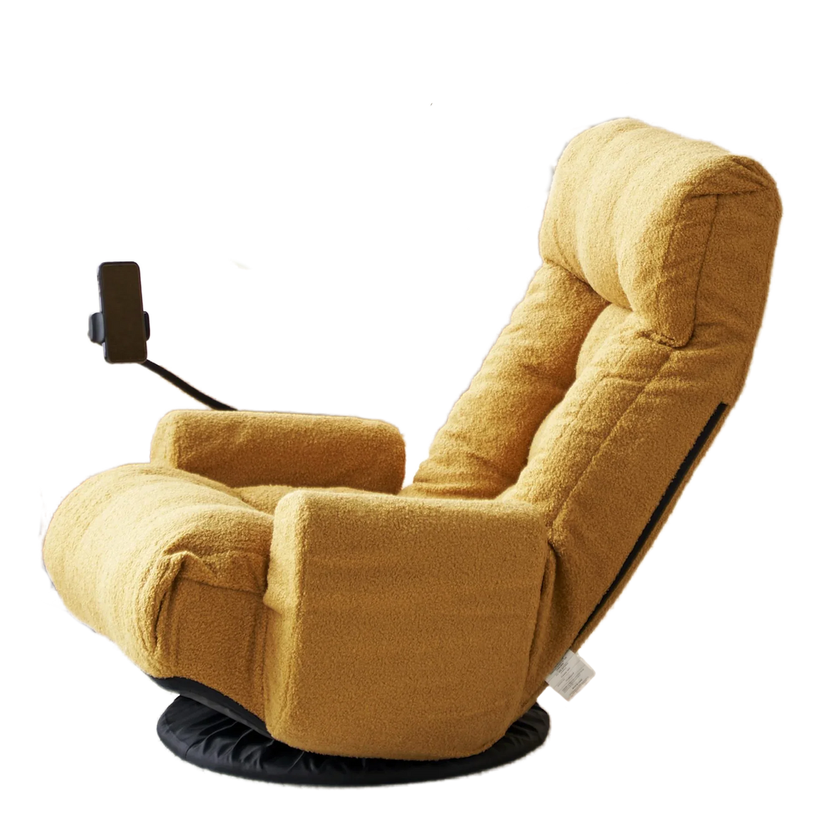 Adjustable Yellow Soft Plush Swivel Lounge Chair - Omega Lifestyles