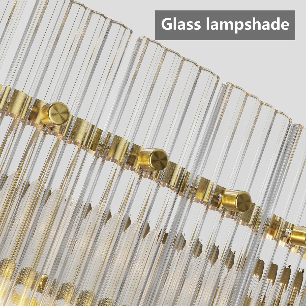 Modern Gold 37-Inch Round 8-Light Crystal Chandelier - Omega Lifestyles